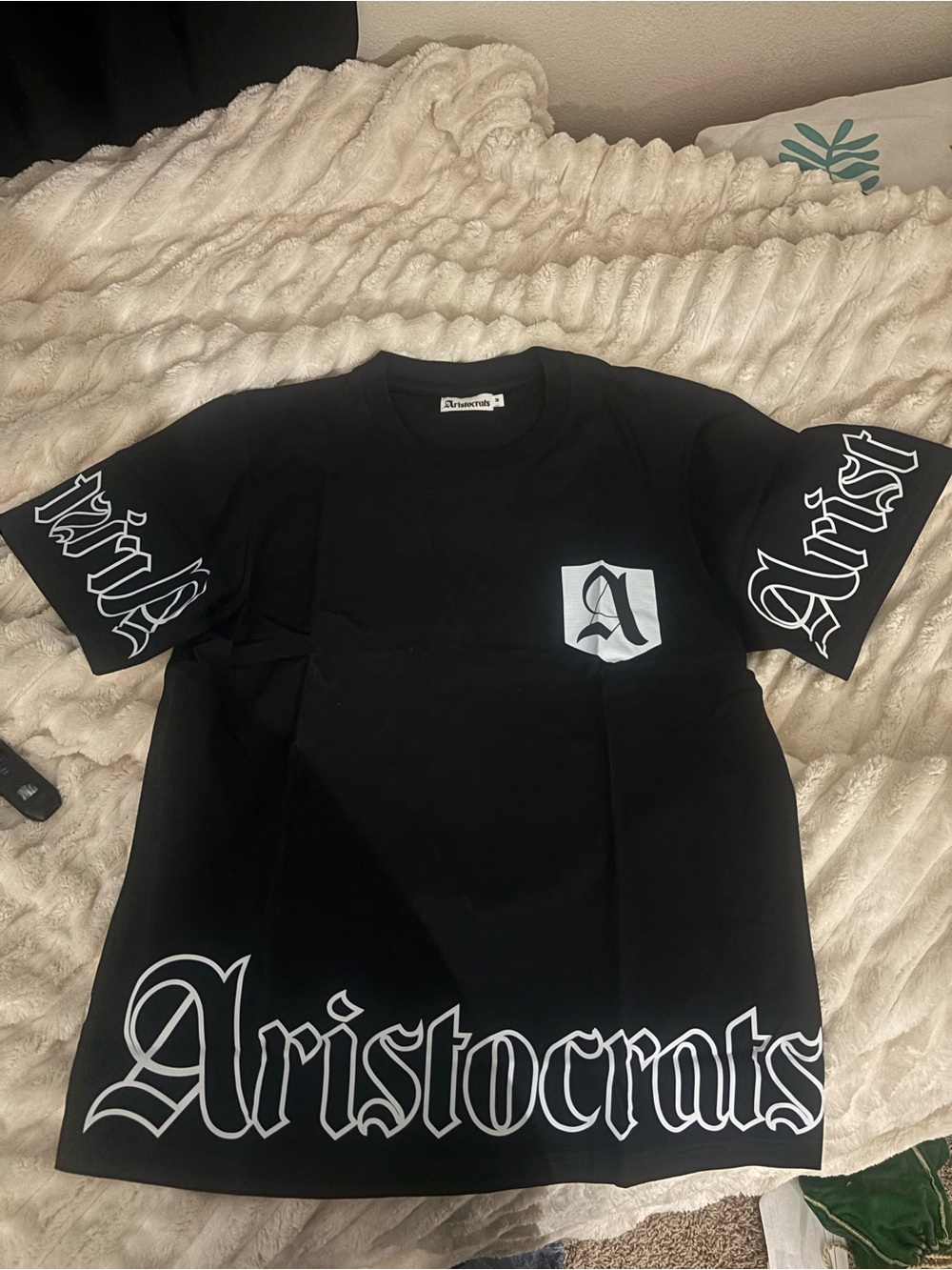 Aristocrats Black Short-Sleeve Logo Tee